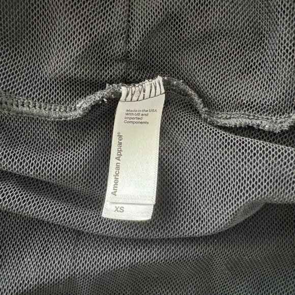 American Apparel Sheer Mesh Turtleneck Longsleeve Bodysuit - Picture 4 of 4